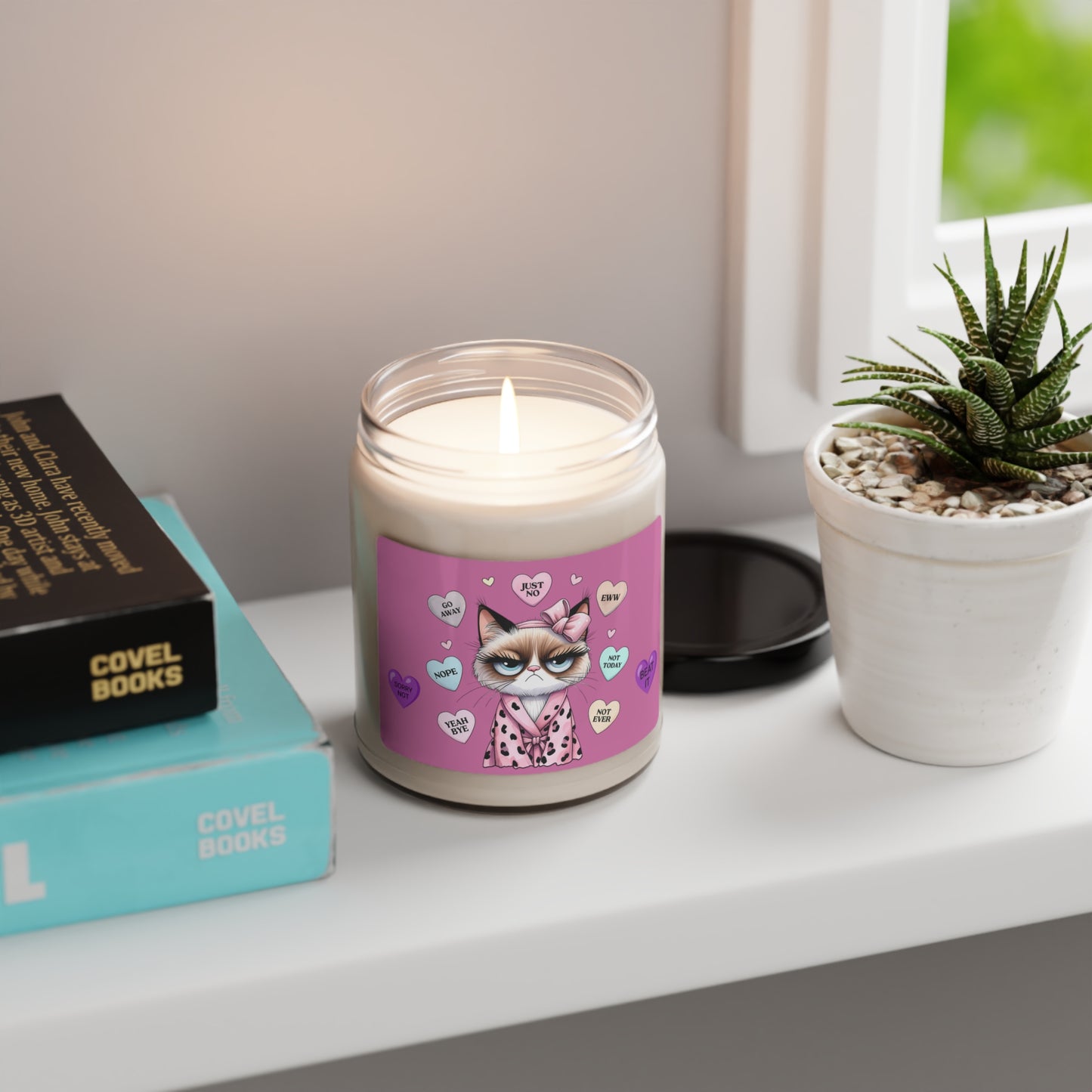Anti- V Day IDC Kitty Scented Soy Candle, 9oz