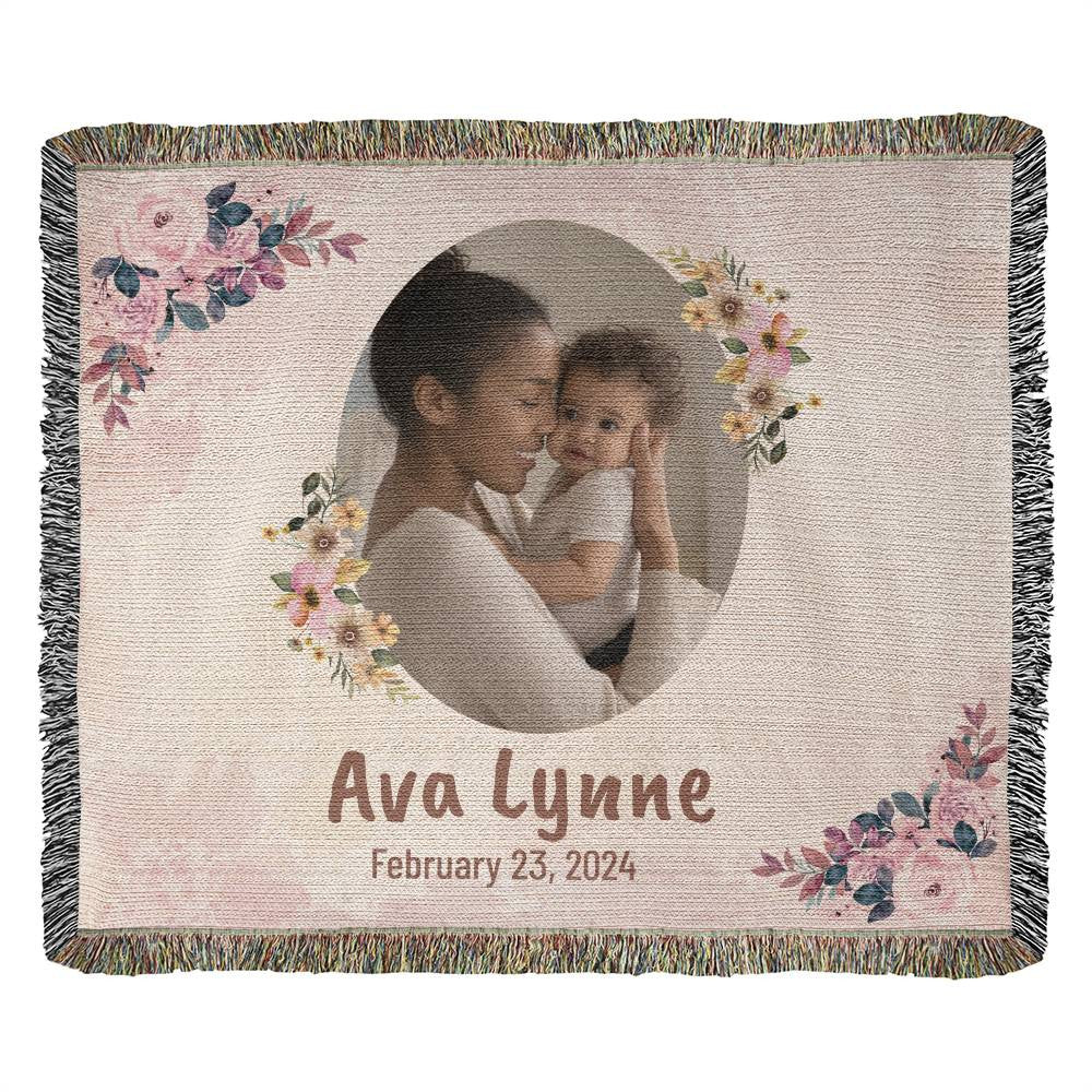 💝 Custom Heirloom Photo Woven Blanket 💝