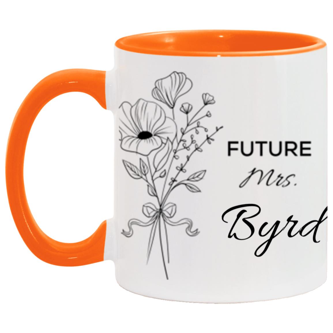 Personalized Future Mrs. Wrap 11oz Accent Mug