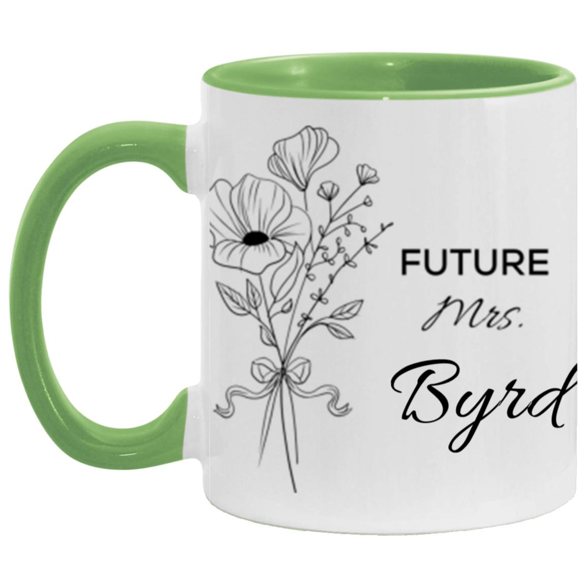 Personalized Future Mrs. Wrap 11oz Accent Mug