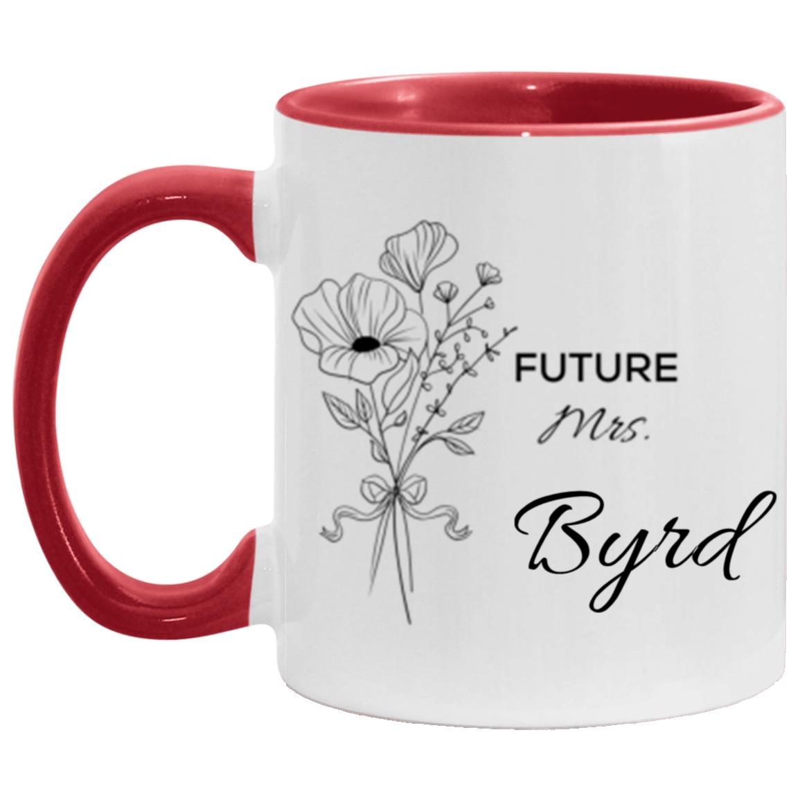 Personalized Future Mrs. Accent Mug 11oz
