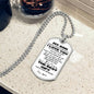 TO MY SON | MY BEST GIFT | PERSONALIZED DOG TAG CHAIN