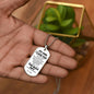 TO MY SON | MY BEST GIFT | PERSONALIZED DOG TAG CHAIN