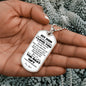 TO MY SON | MY BEST GIFT | PERSONALIZED DOG TAG CHAIN