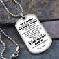 TO MY SON | MY BEST GIFT | PERSONALIZED DOG TAG CHAIN