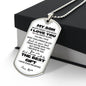 TO MY SON | MY BEST GIFT | PERSONALIZED DOG TAG CHAIN