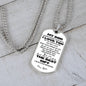 TO MY SON | MY BEST GIFT | PERSONALIZED DOG TAG CHAIN