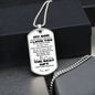 TO MY SON | MY BEST GIFT | PERSONALIZED DOG TAG CHAIN