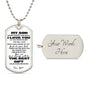 TO MY SON | MY BEST GIFT | PERSONALIZED DOG TAG CHAIN