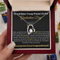 Brilliant Young Woman Graduation Forever Love Necklace Black
