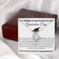 Brilliant Young Woman Graduation Forever Love Necklace