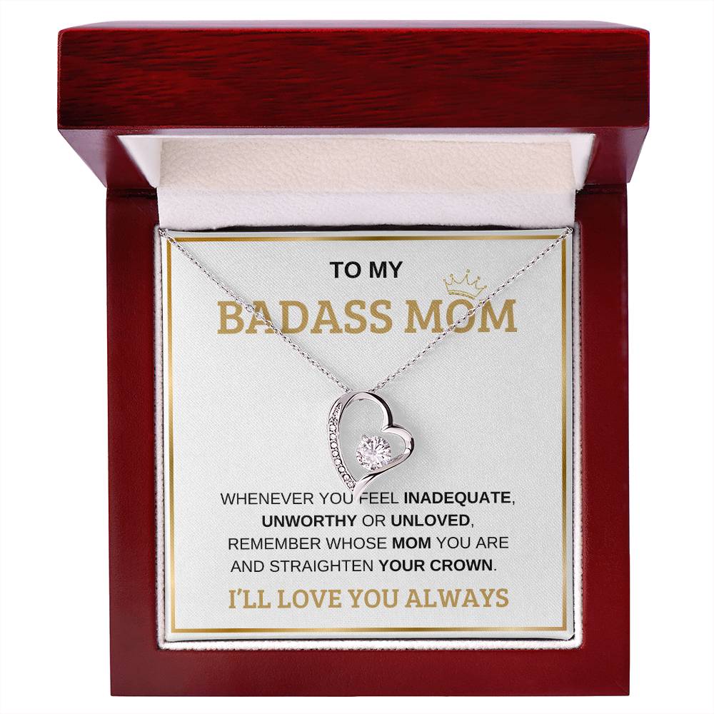 To My Bada** Mom-Forever Love Necklace