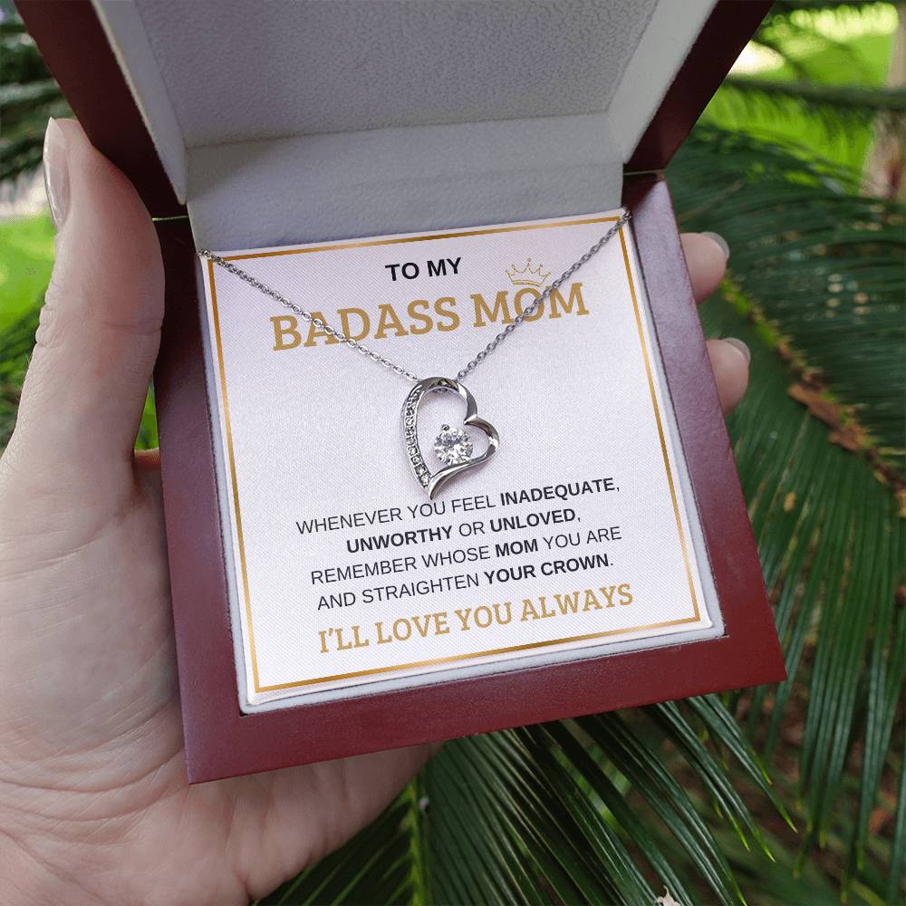 To My Bada** Mom-Forever Love Necklace