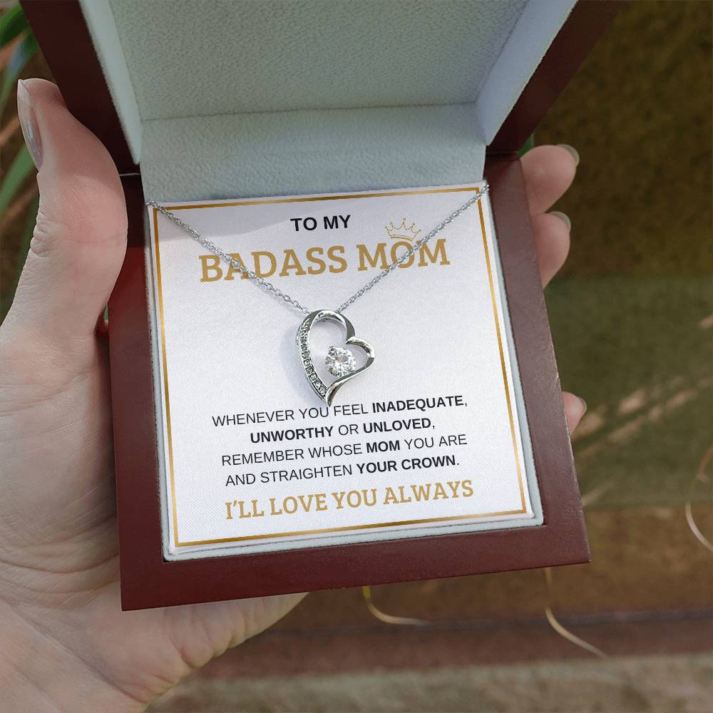 To My Bada** Mom-Forever Love Necklace