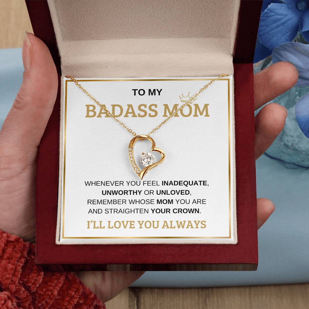 To My Bada** Mom-Forever Love Necklace