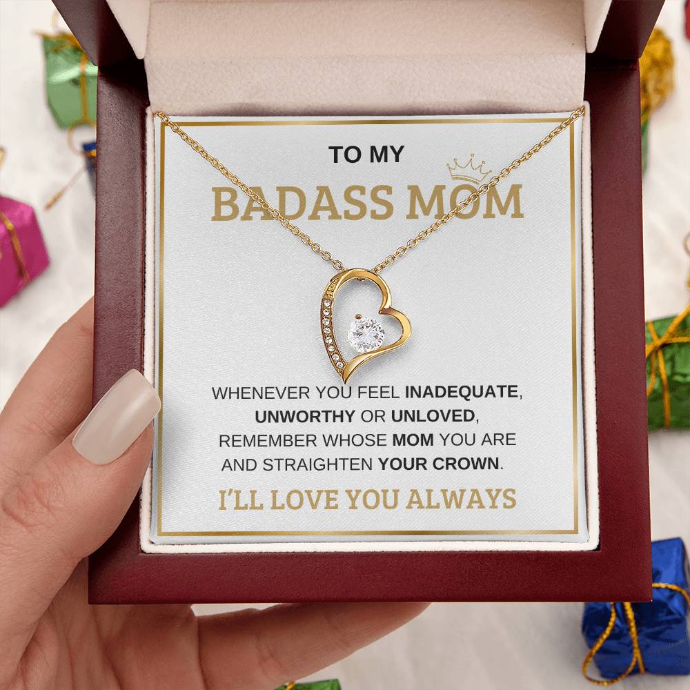 To My Bada** Mom-Forever Love Necklace