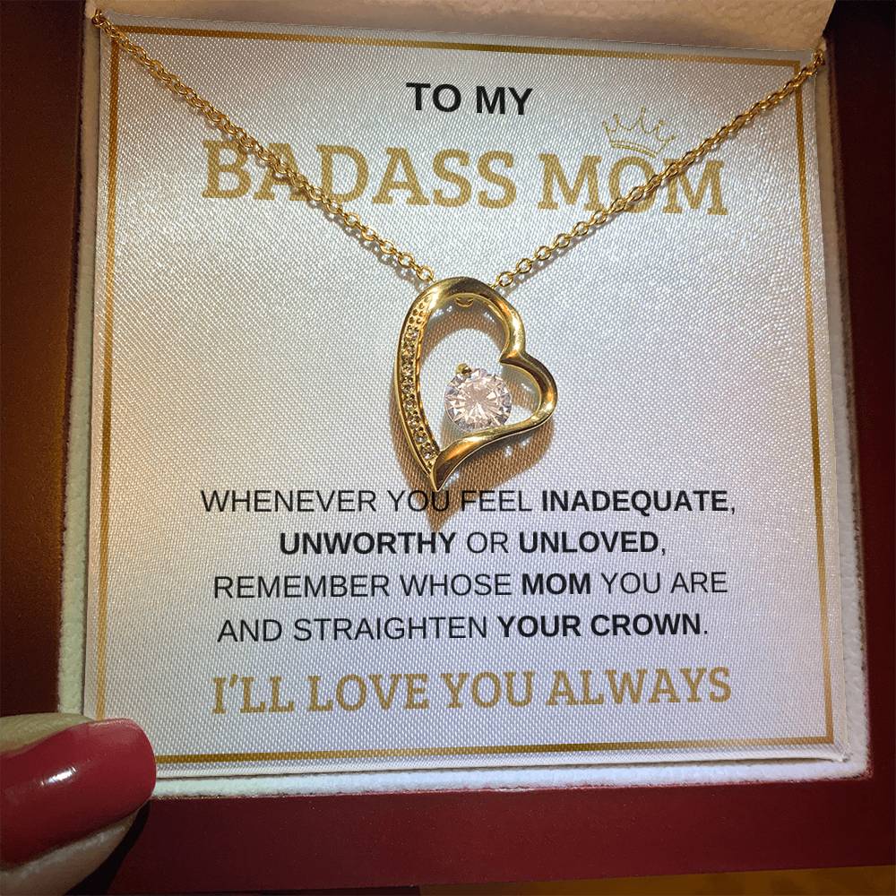 To My Bada** Mom-Forever Love Necklace