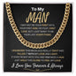 To My Man Lux Cuban Link Chain