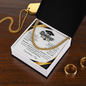 Graduation Gift Cuban Link Chain "In Every Step You Take, We're Always with You"
