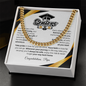 Graduation Gift Cuban Link Chain "In Every Step You Take, We're Always with You"