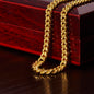 Graduation Gift Cuban Link Chain "In Every Step You Take, We're Always with You"