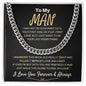 To My Man Lux Cuban Link Chain