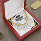 Graduation Gift Cuban Link Chain "In Every Step You Take, We're Always with You"