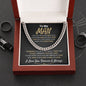 To My Man Lux Cuban Link Chain