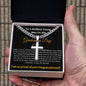 Brilliant Young Graduate Personalized Cross Blk