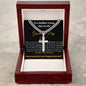 Brilliant Young Graduate Personalized Cross Blk