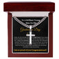 Brilliant Young Graduate Personalized Cross Blk