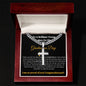 Brilliant Young Graduate Personalized Cross Blk