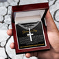 Brilliant Young Graduate Personalized Cross Blk