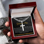 Brilliant Young Graduate Personalized Cross Blk