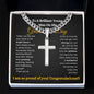 Brilliant Young Man Graduation Cross Chain