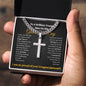 Brilliant Young Man Graduation Cross Chain