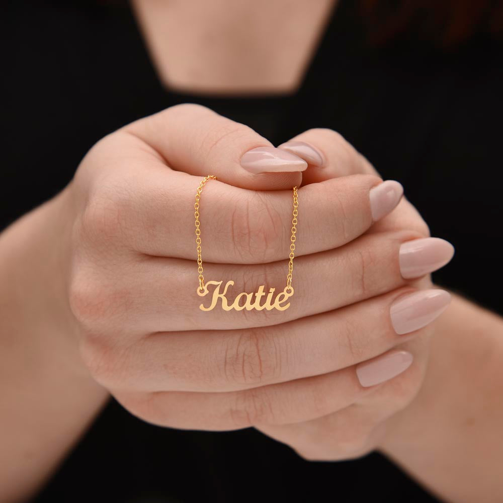 I Fell in Love- To Wife Personalized Closing Name Necklace