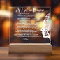 "Mother's Eternal Embrace: As I Sit in Heaven" Plaque