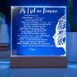 "Mother's Eternal Embrace: As I Sit in Heaven" Plaque