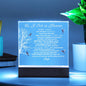 "Father's Eternal Embrace: As I Sit in Heaven" Plaque
