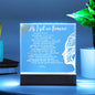 "Mother's Eternal Embrace: As I Sit in Heaven" Plaque