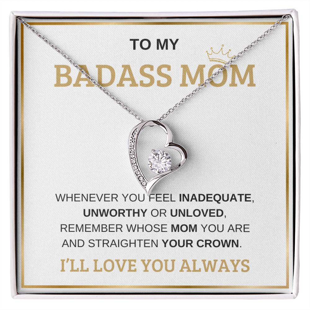 To My Bada** Mom-Forever Love Necklace