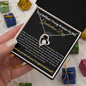 Brilliant Young Woman Graduation Forever Love Necklace Black