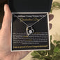 Brilliant Young Woman Graduation Forever Love Necklace Black