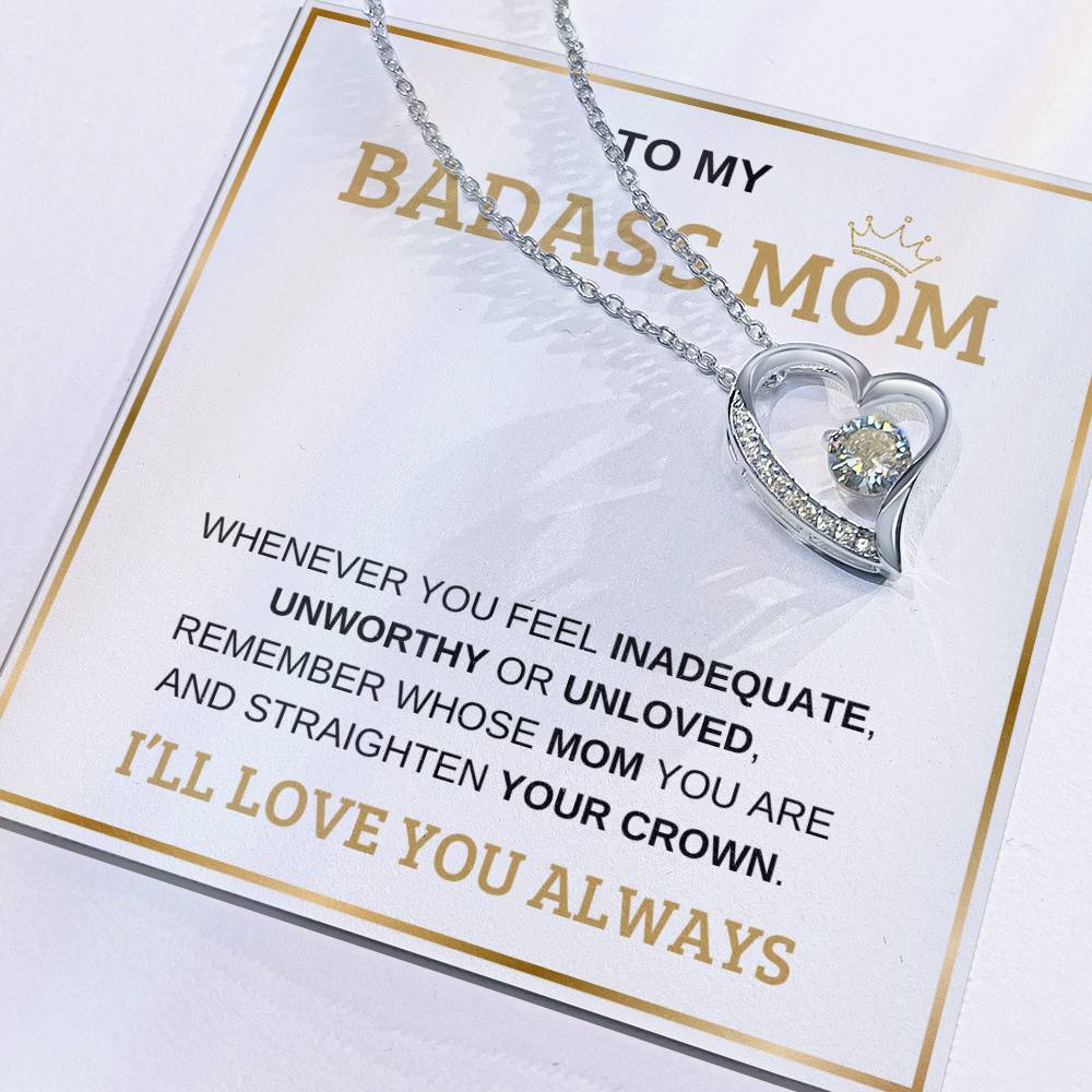 To My Bada** Mom-Forever Love Necklace