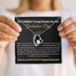 Brilliant Young Woman Graduation Forever Love Necklace Black