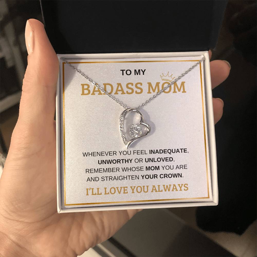 To My Bada** Mom-Forever Love Necklace