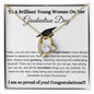 Brilliant Young Woman Graduation Forever Love Necklace