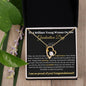 Brilliant Young Woman Graduation Forever Love Necklace Black