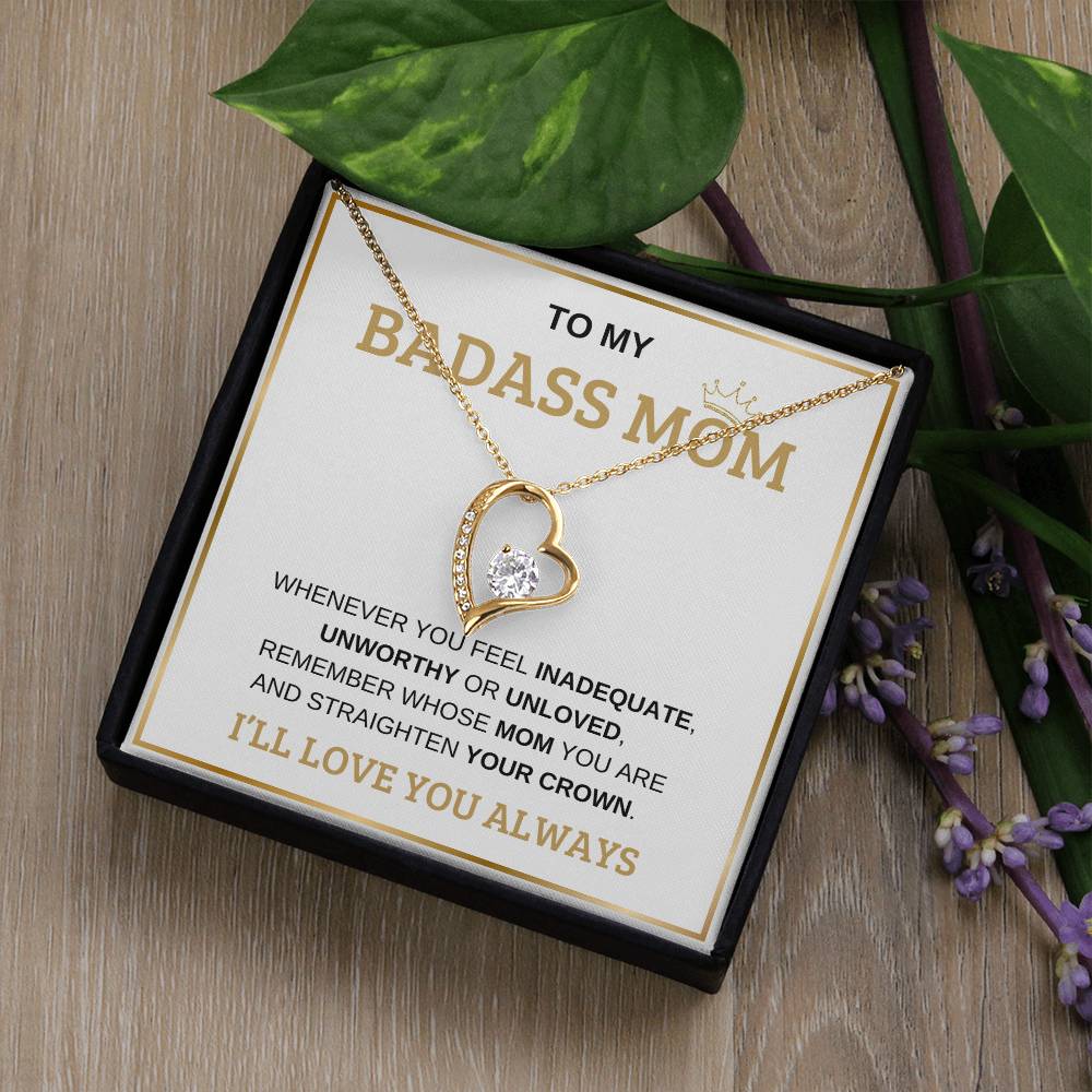 To My Bada** Mom-Forever Love Necklace